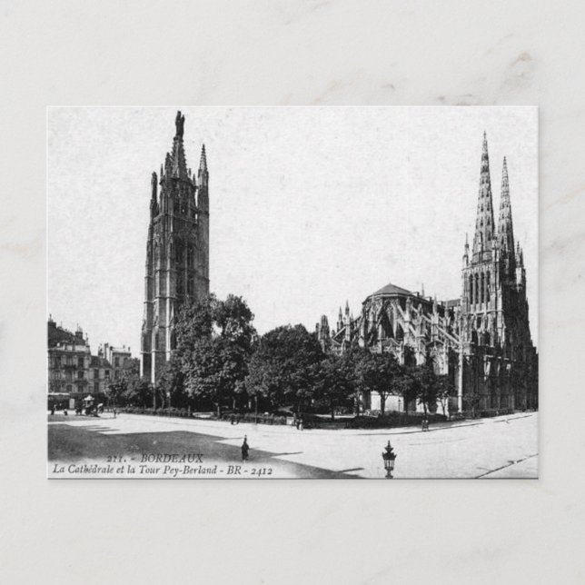 Alte Postkarte - Bordeaux, Frankreich (Vorderseite)