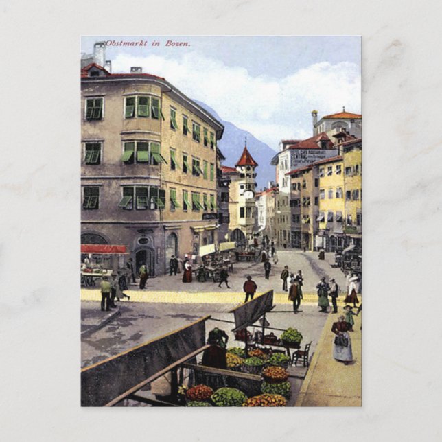 Alte Postkarte - Bozen, Italien (Vorderseite)