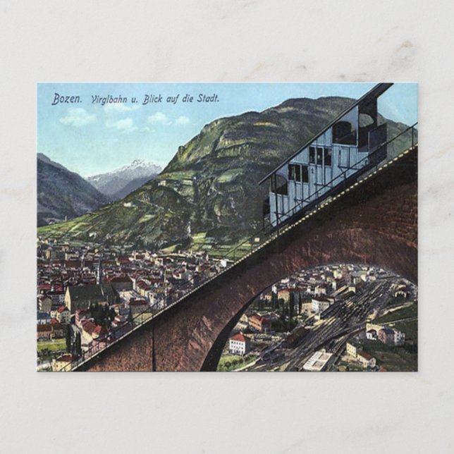 Alte Postkarte - Bozen, Italien (Vorderseite)