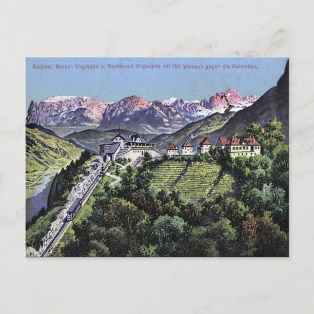 Alte Postkarte - Bozen, Italien (Vorderseite)