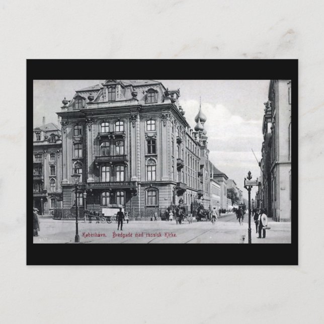 Alte Postkarte - Bredgade, Kopenhagen (Vorderseite)