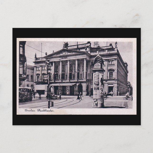 Alte Postkarte - Breslau, Polen (Vorderseite)