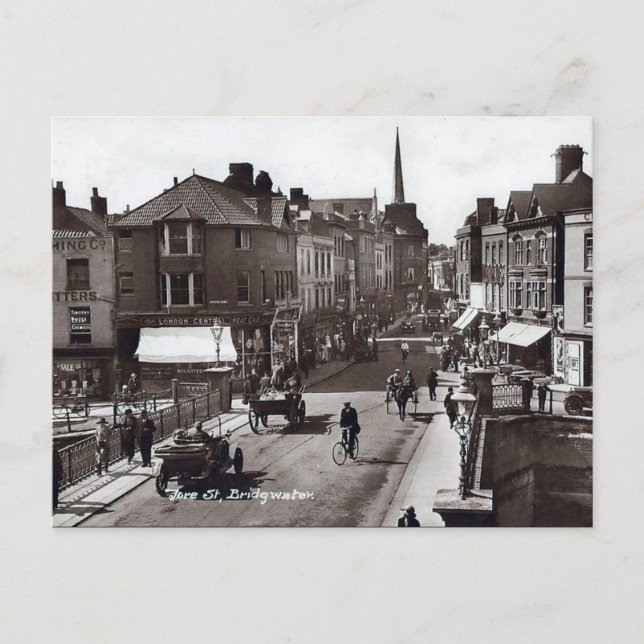 Alte Postkarte - Bridgwater, Somerset (Vorderseite)