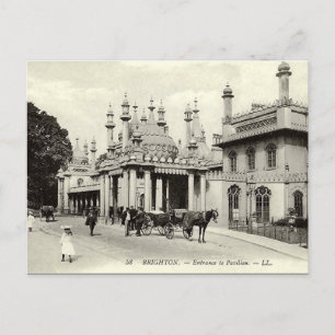 Alte Postkarte - Brighton-Pavillon