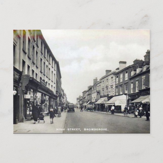 Alte Postkarte - Bromsgrove, Worcestershire (Vorderseite)