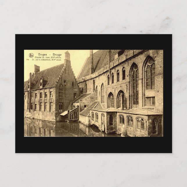 Alte Postkarte, Brügge Postkarte (Vorderseite)