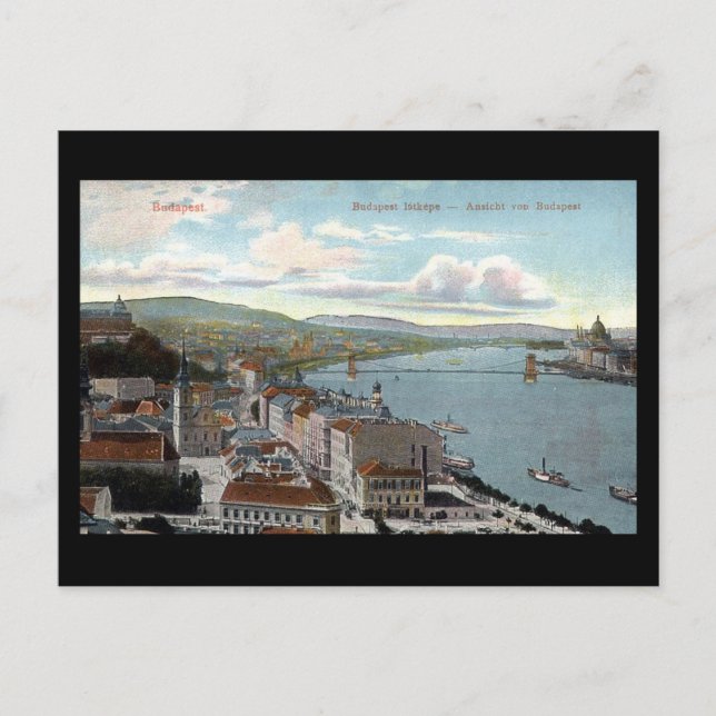 Alte Postkarte - Budapest 1914 (Vorderseite)