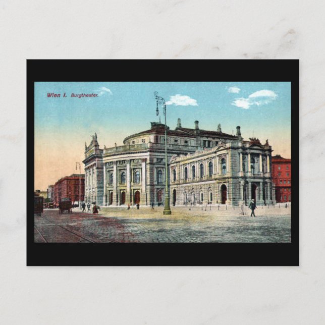 Alte Postkarte - Burgtheater, Wien (Vorderseite)