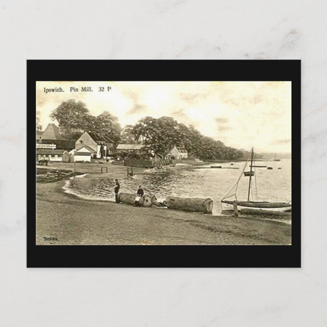 Alte Postkarte - Button Mill, Ipswich, Suffolk (Vorderseite)