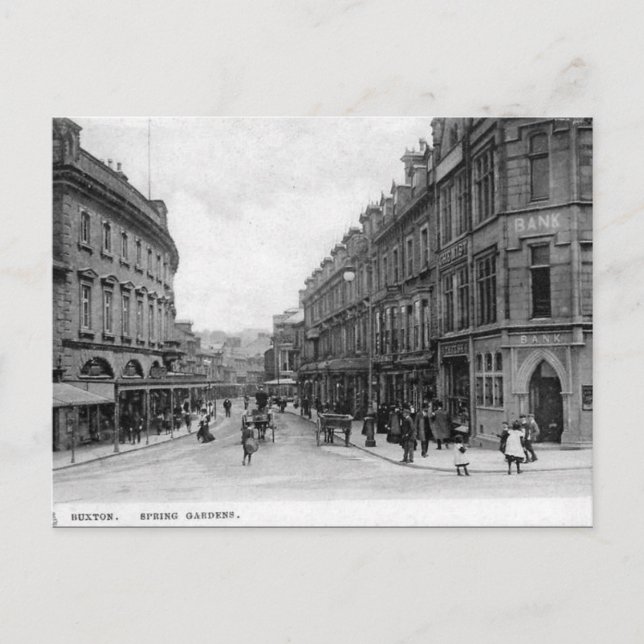 Alte Postkarte - Buxton, Derbyshire (Vorderseite)