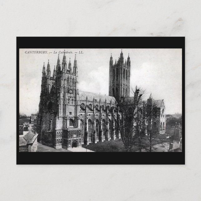Alte Postkarte - Canterbury Kathedrale (Vorderseite)
