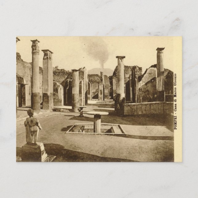 Alte Postkarte - Casa di Marco Olconio (Vorderseite)