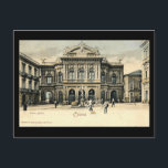 Alte Postkarte, Catania, Sizilien Postkarte<br><div class="desc">Eine Reproduktion einer alten Postkarte des Teatro Bellini in Catania.</div>