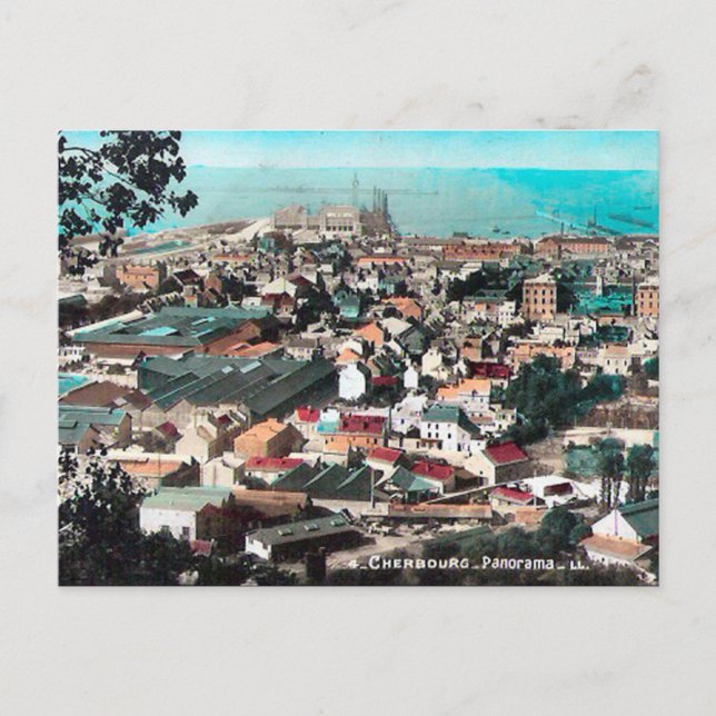 Alte Postkarte - Cherbourg, Manche (Vorderseite)