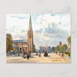 Alte Postkarte - Christchurch, NZ