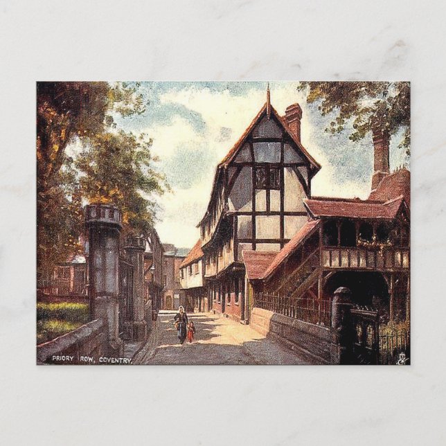 Alte Postkarte - Coventry, Warwickshire (Vorderseite)