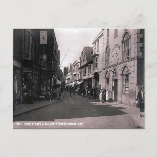 Alte Postkarte - Cowes, Isle of Wight (Vorderseite)