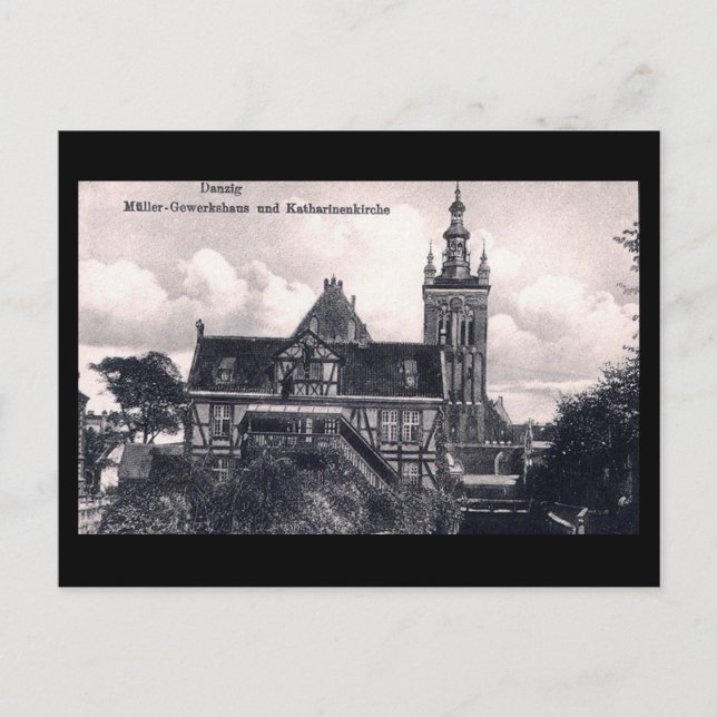 Alte Postkarte, Danzig/Danzig, Polen Postkarte (Vorderseite)