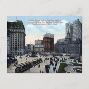 Alte Postkarte - Detroit, Michigan