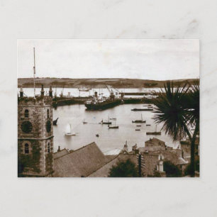 Alte Postkarte - Docks, Falmouth, Cornwall