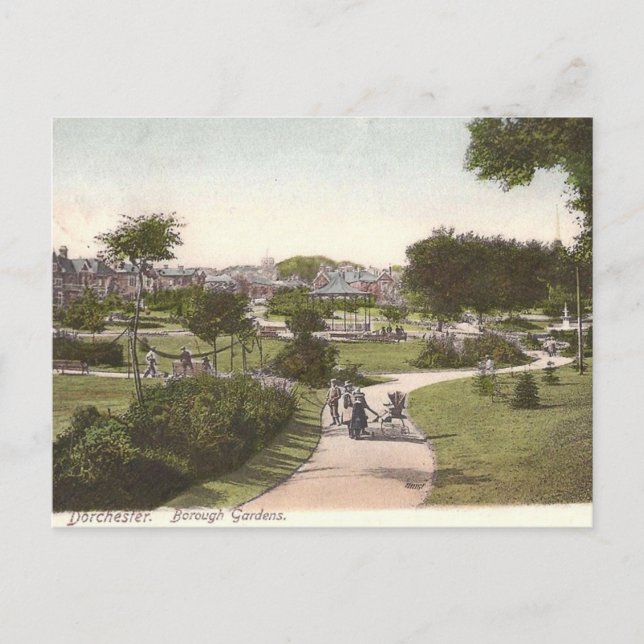Alte Postkarte - Dorchester, Dorset (Vorderseite)