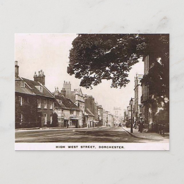Alte Postkarte - Dorchester, Dorset (Vorderseite)