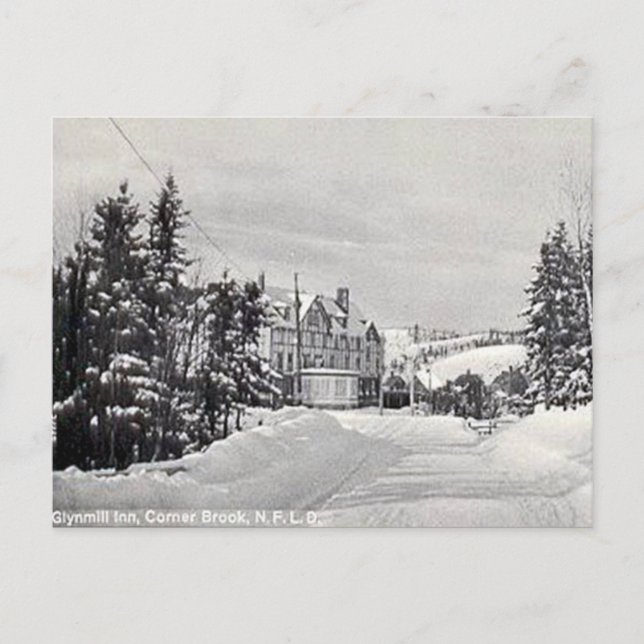 Alte Postkarte - Ecke Brook, Neufundland (Vorderseite)