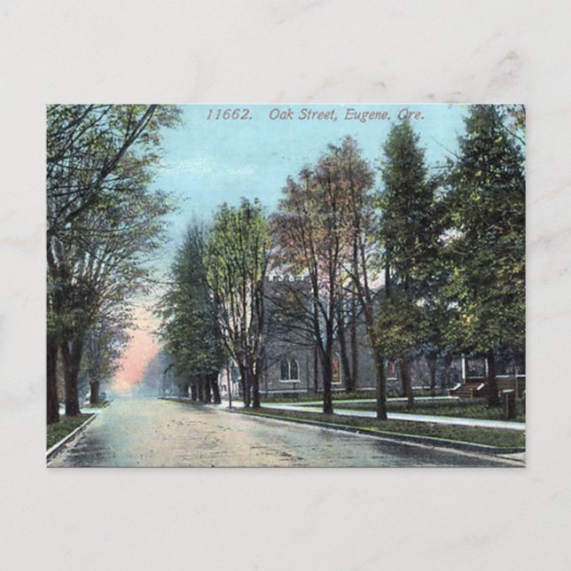 Alte Postkarte - Eugene, Oregon (Vorderseite)