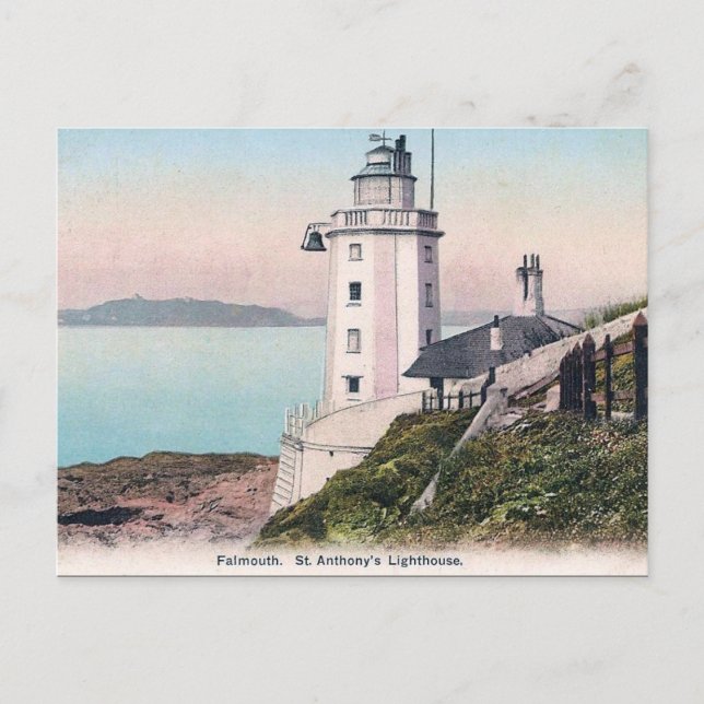 Alte Postkarte - Falmouth, Cornwall (Vorderseite)