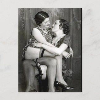 Alte Postkarte - Freunde