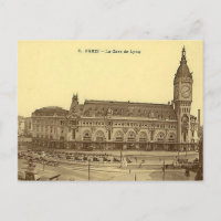 Alte Postkarte - Gare de Lyon, Paris