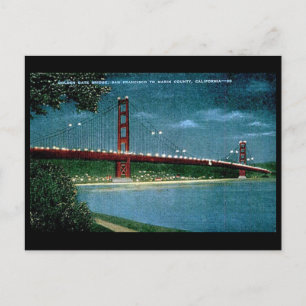 Alte Postkarte - Golden Gate Bridge, San Francisco
