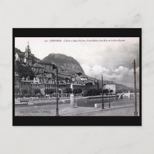 Alte Postkarte - Grenoble, Frankreich.