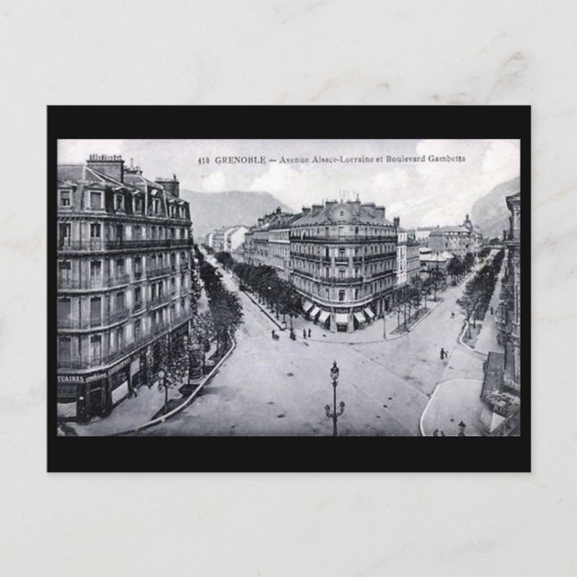 Alte Postkarte - Grenoble, Frankreich (Vorderseite)