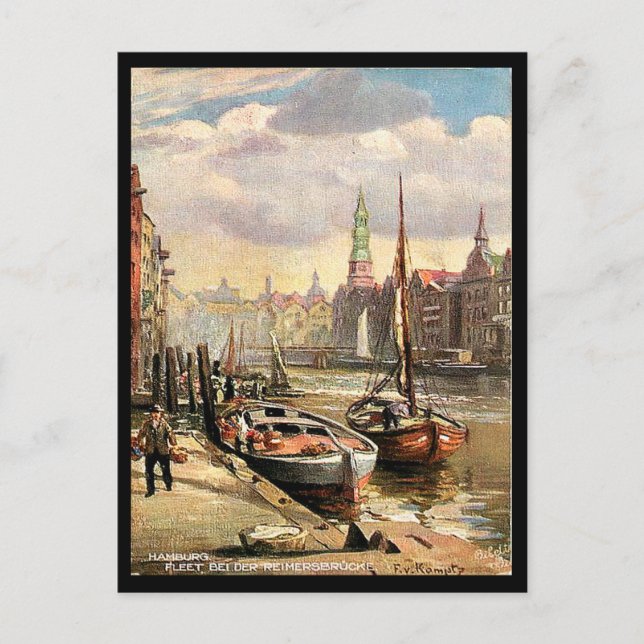 Alte Postkarte - Hamburg, Deutschland (Vorderseite)