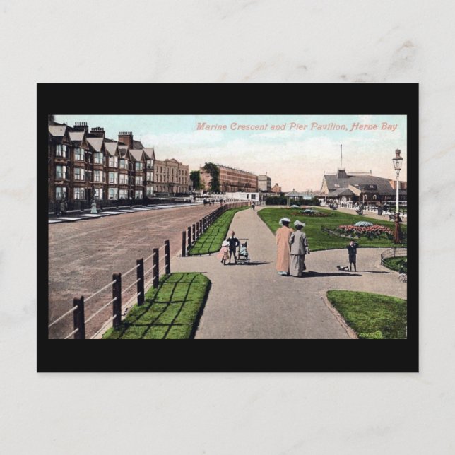 Alte Postkarte - Herne Bay, Kent (Vorderseite)