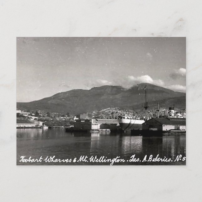 Alte Postkarte - Hobart, Tasmanie (Vorderseite)