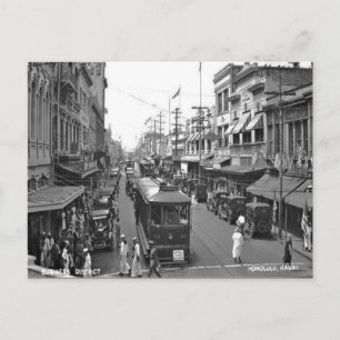 Alte Postkarte - Honolulu, Hawaii