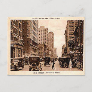 Alte Postkarte - Houston, Texas