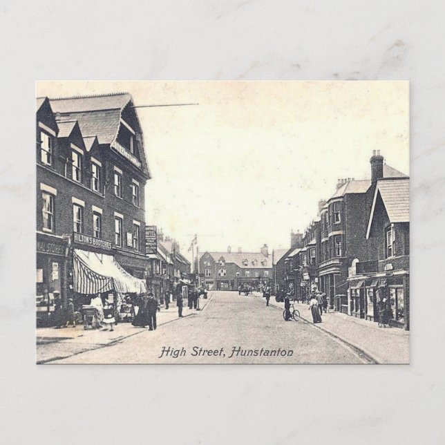 Alte Postkarte - Hunstanton, Norfolk (Vorderseite)