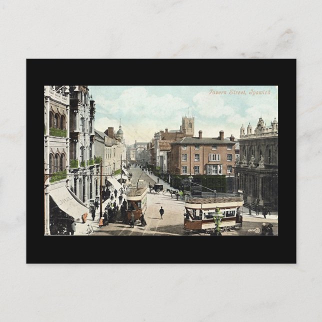 Alte Postkarte, Ipswich Postkarte (Vorderseite)