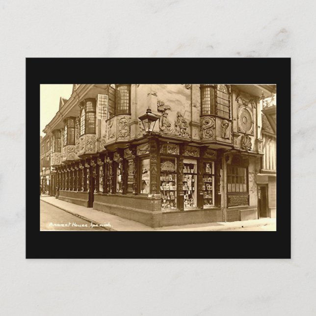 Alte Postkarte, Ipswich Postkarte (Vorderseite)