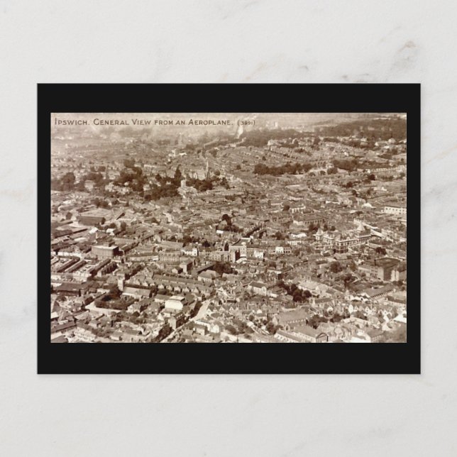 Alte Postkarte - Ipswich, Suffolk (Vorderseite)