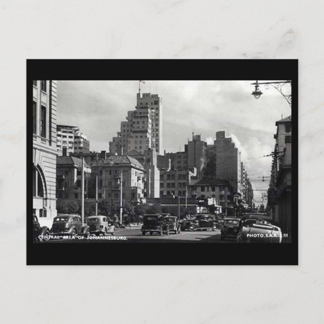 Alte Postkarte - Johannesburg, Südafrika (Vorderseite)