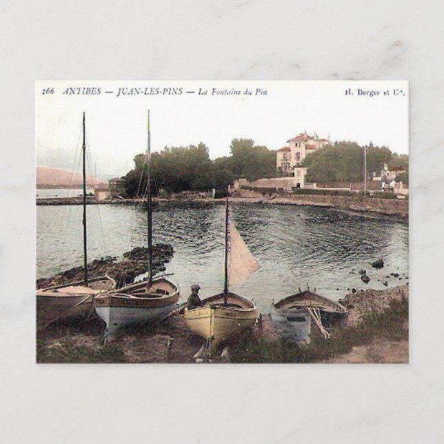 Alte Postkarte - Juan les Buttons, Alpes Maritimes (Vorderseite)