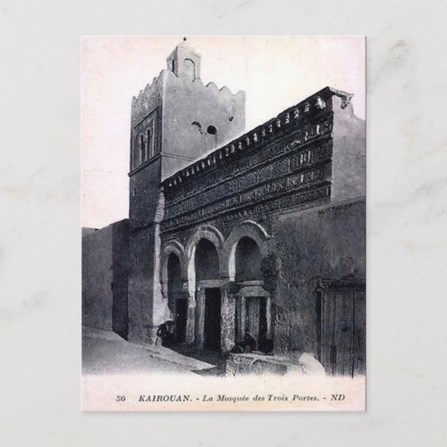 Alte Postkarte - Kairouan, Tunesien (Vorderseite)