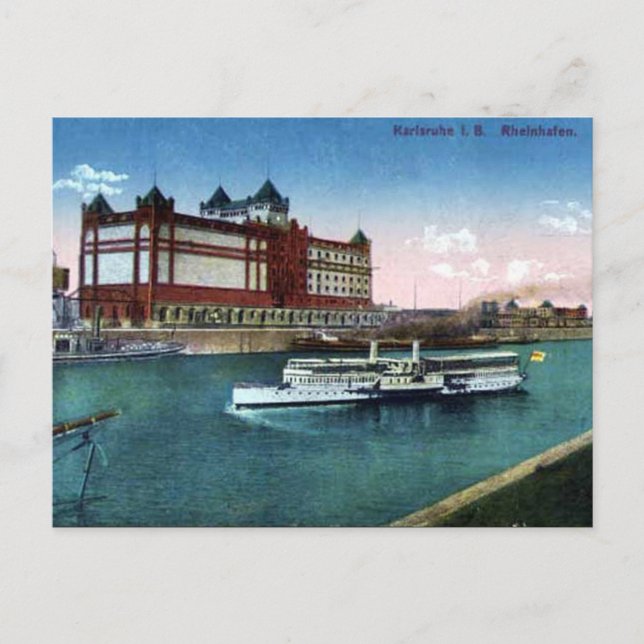 Alte Postkarte - Karlsruhe, Deutschland (Vorderseite)