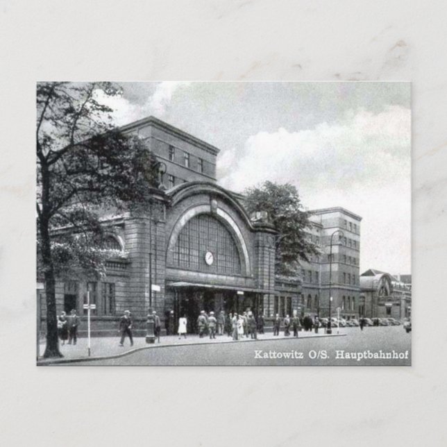 Alte Postkarte - Katowice, Polen (Vorderseite)