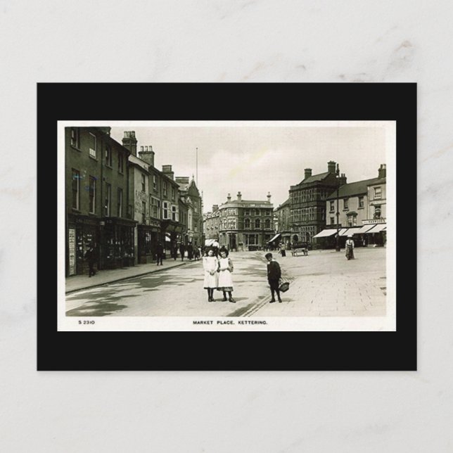 Alte Postkarte, Kettering Postkarte (Vorderseite)
