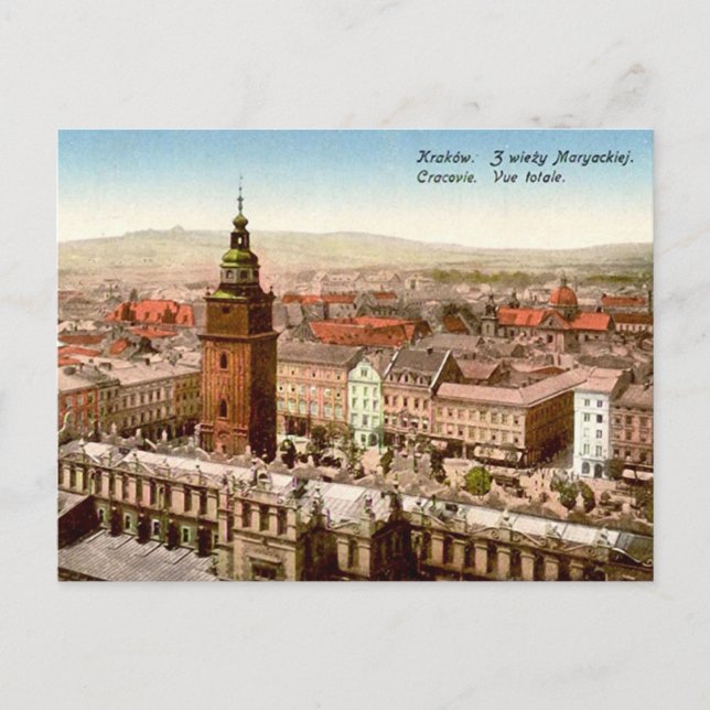 Alte Postkarte - Krakau, Polen (Vorderseite)